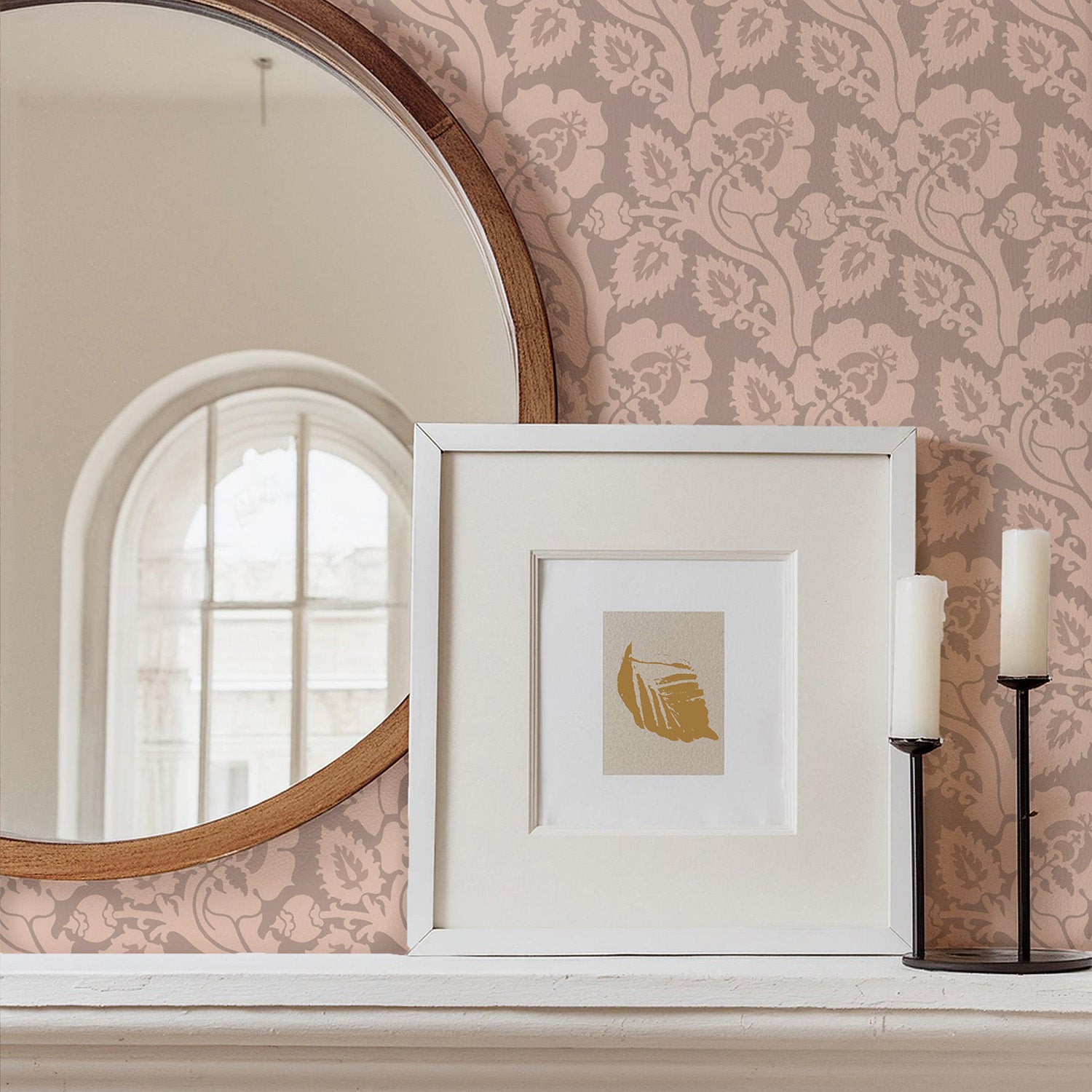 Mitchell Black Paisley Briar Wallpaper