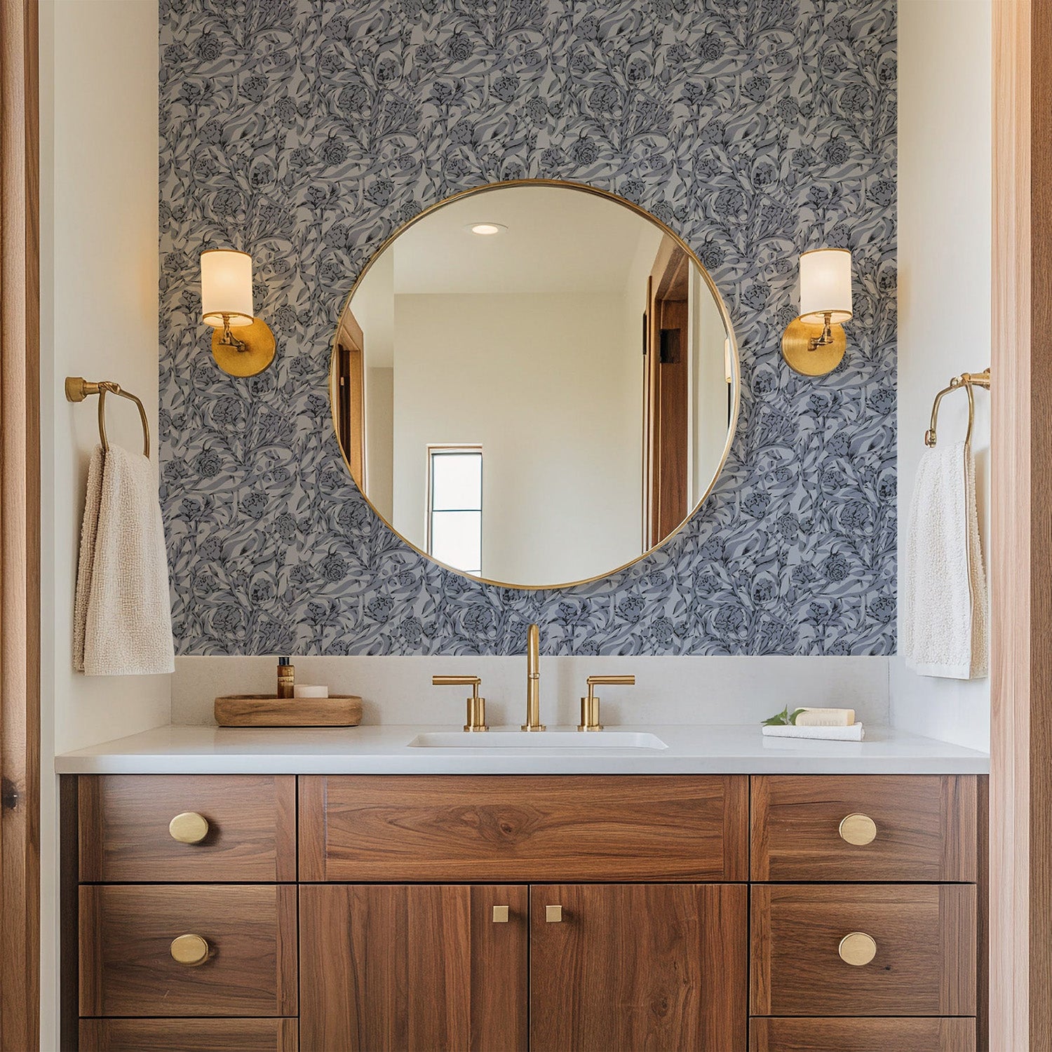 Mitchell Black Wandervine Wallpaper