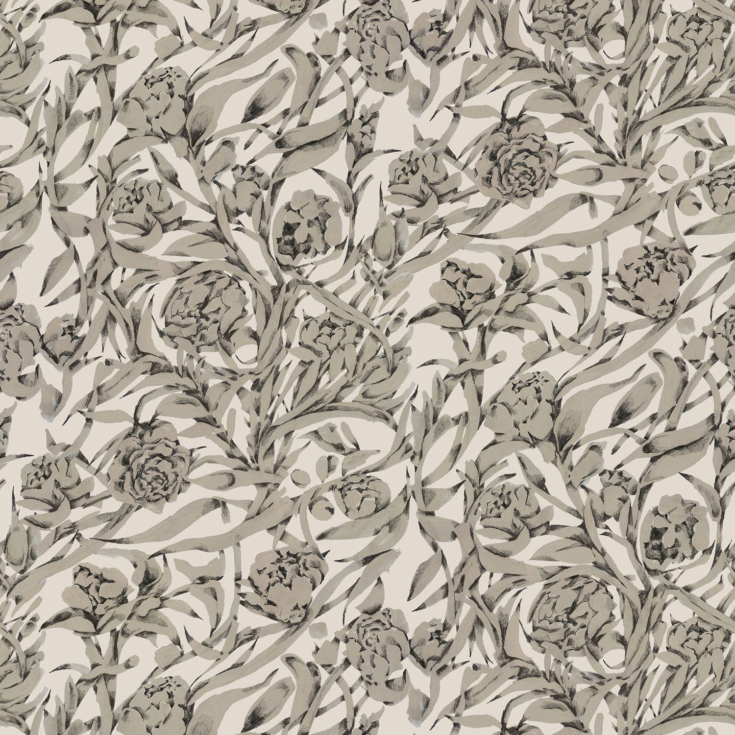 Mitchell Black Wandervine Wallpaper