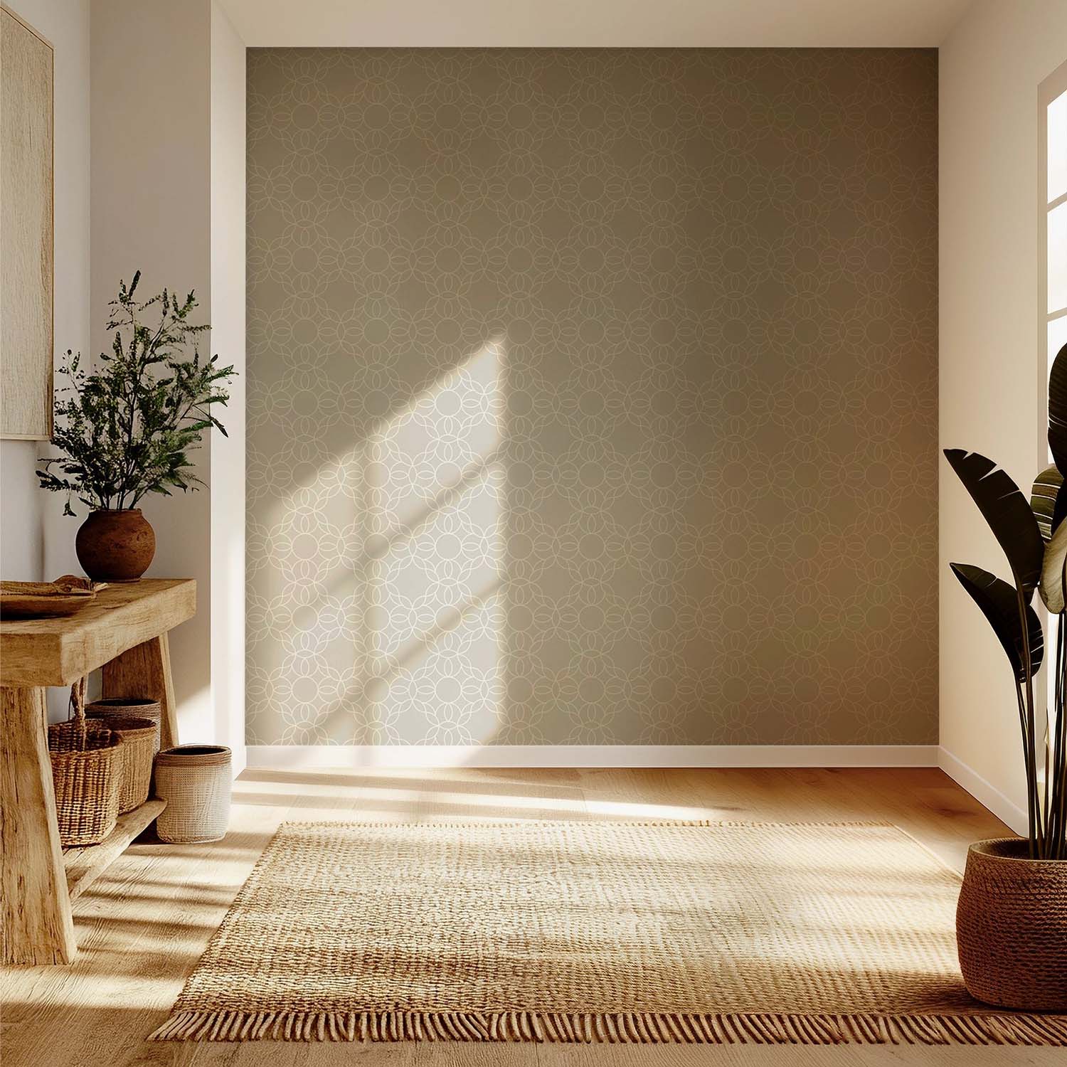 Mitchell Black Bloom Ring Wallpaper