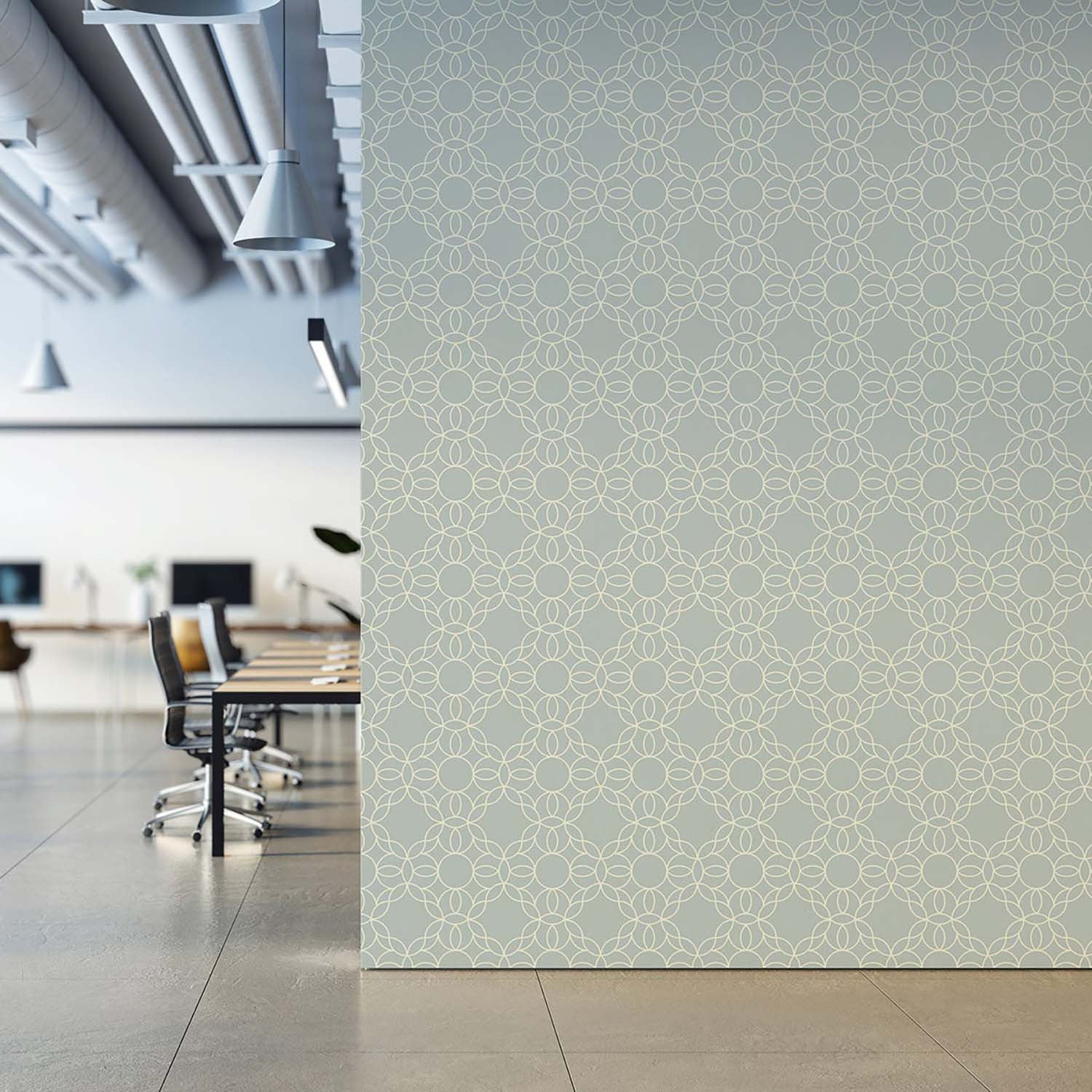 Mitchell Black Bloom Ring Wallpaper