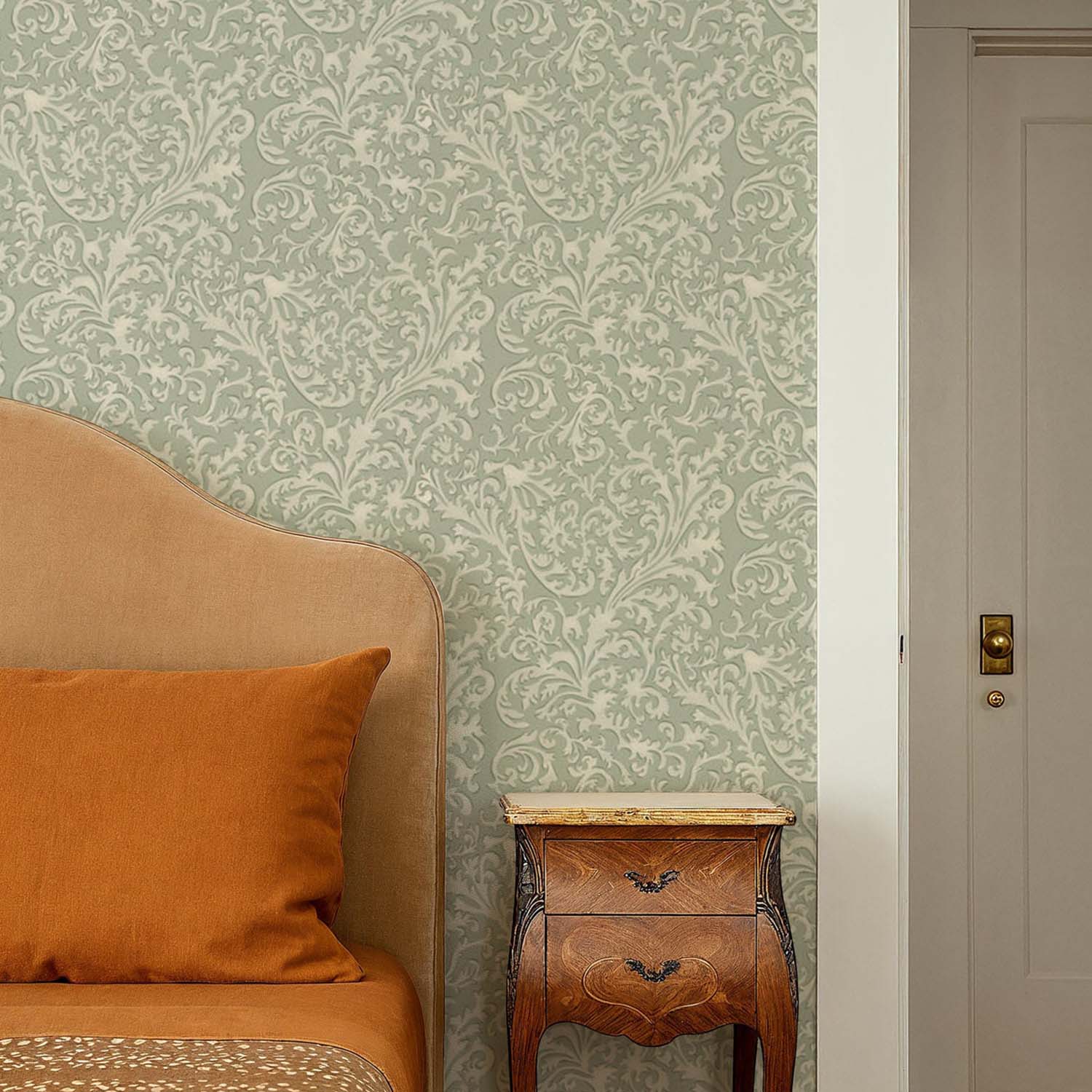 Mitchell Black Florentine Vine Wallpaper