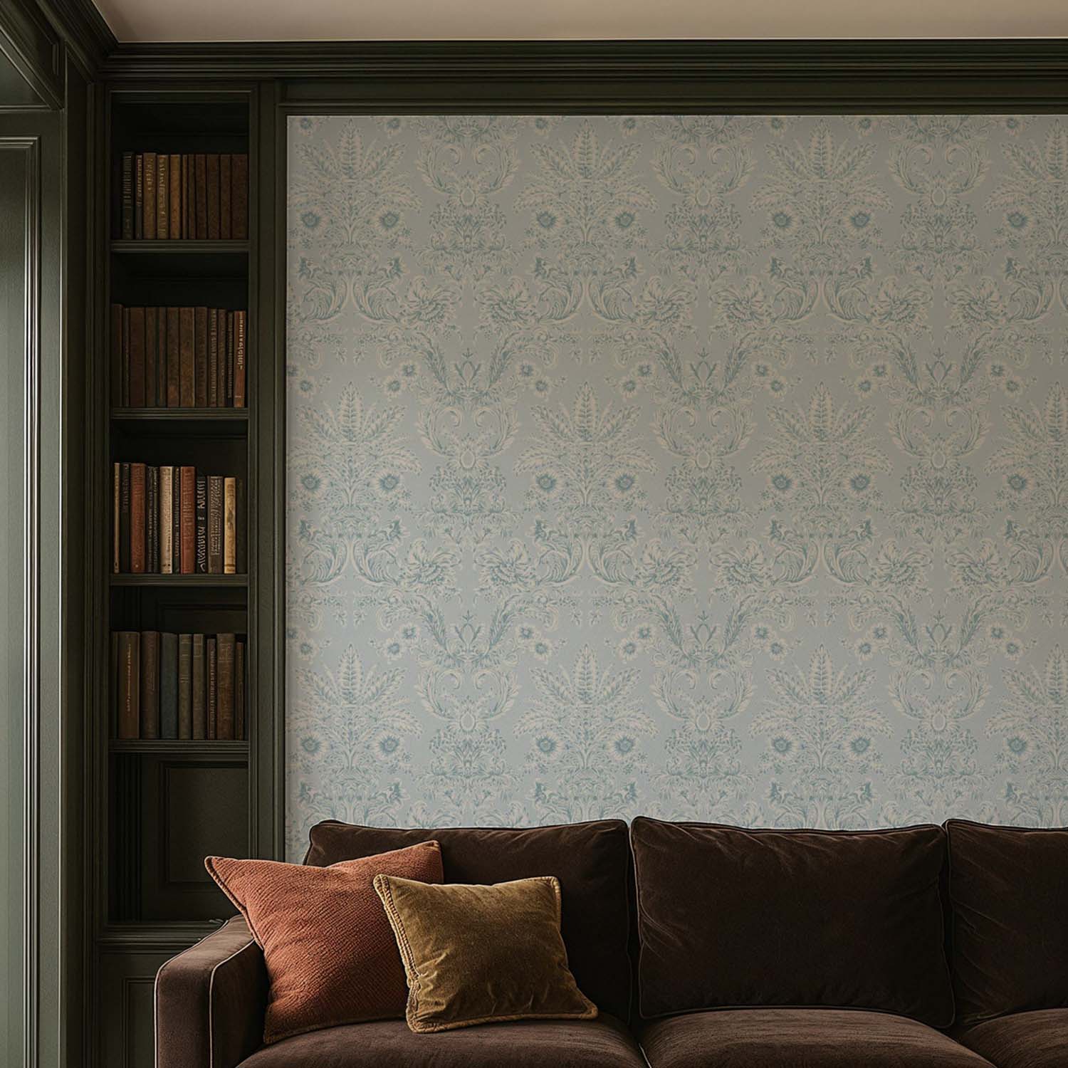 Mitchell Black Parlor Paper Wallpaper