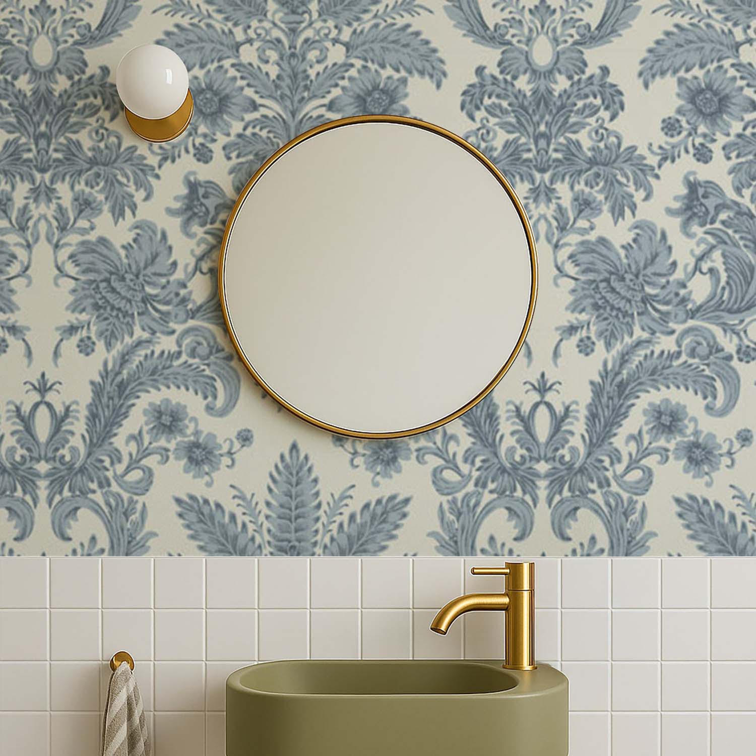 Mitchell Black Parlor Paper Wallpaper