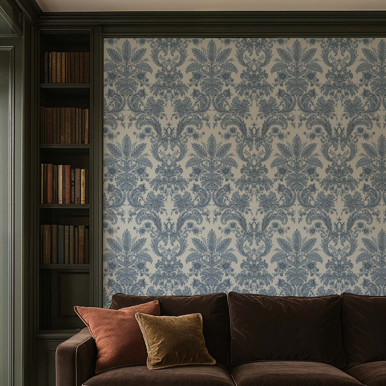 Mitchell Black Parlor Paper Wallpaper
