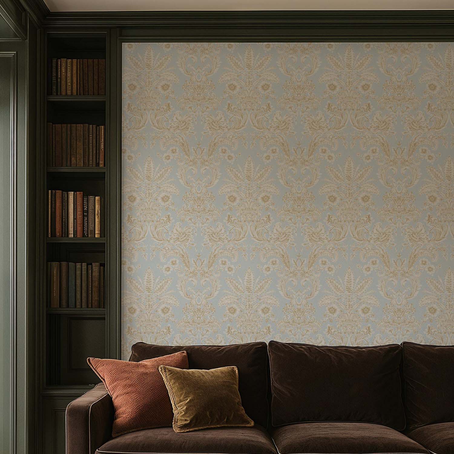 Mitchell Black Parlor Paper Wallpaper