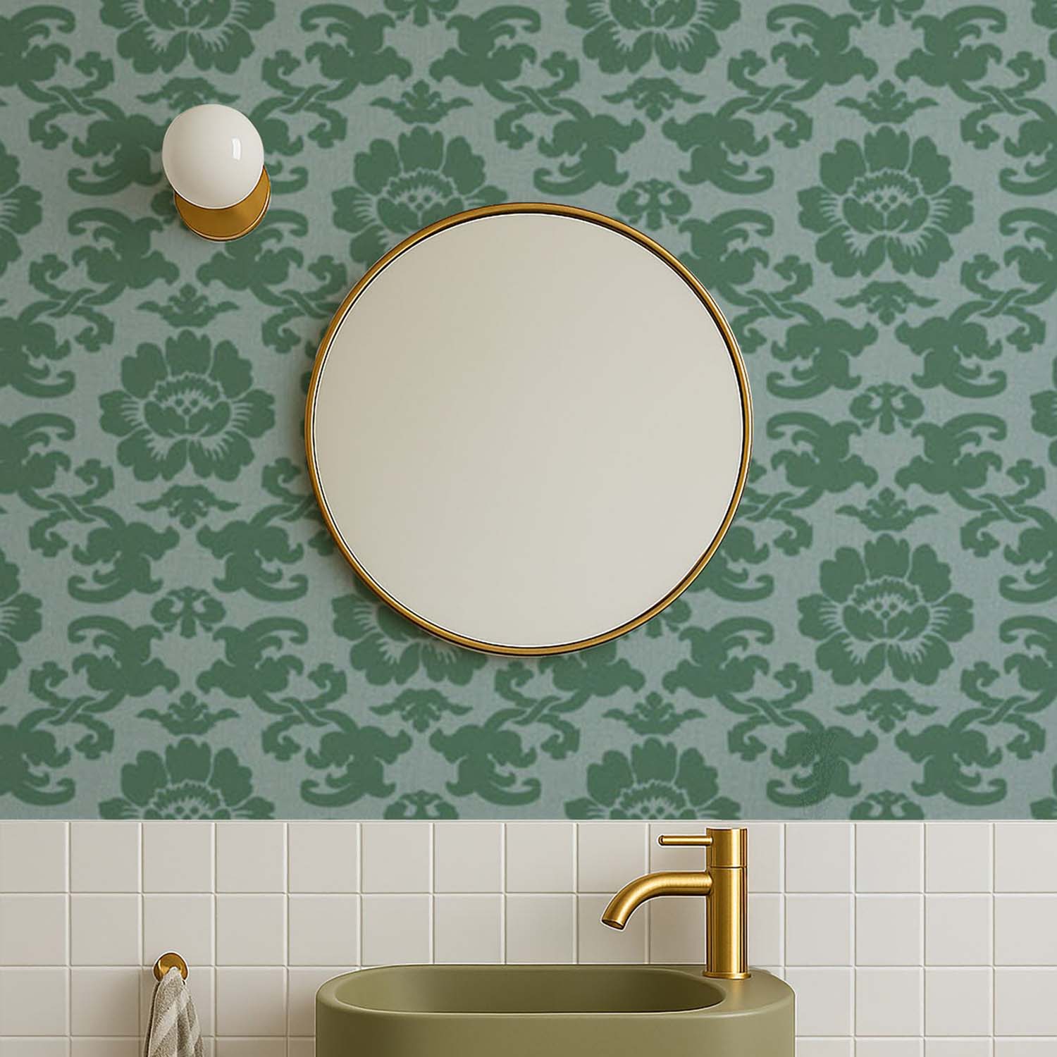 Mitchell Black Silken Poppy Wallpaper