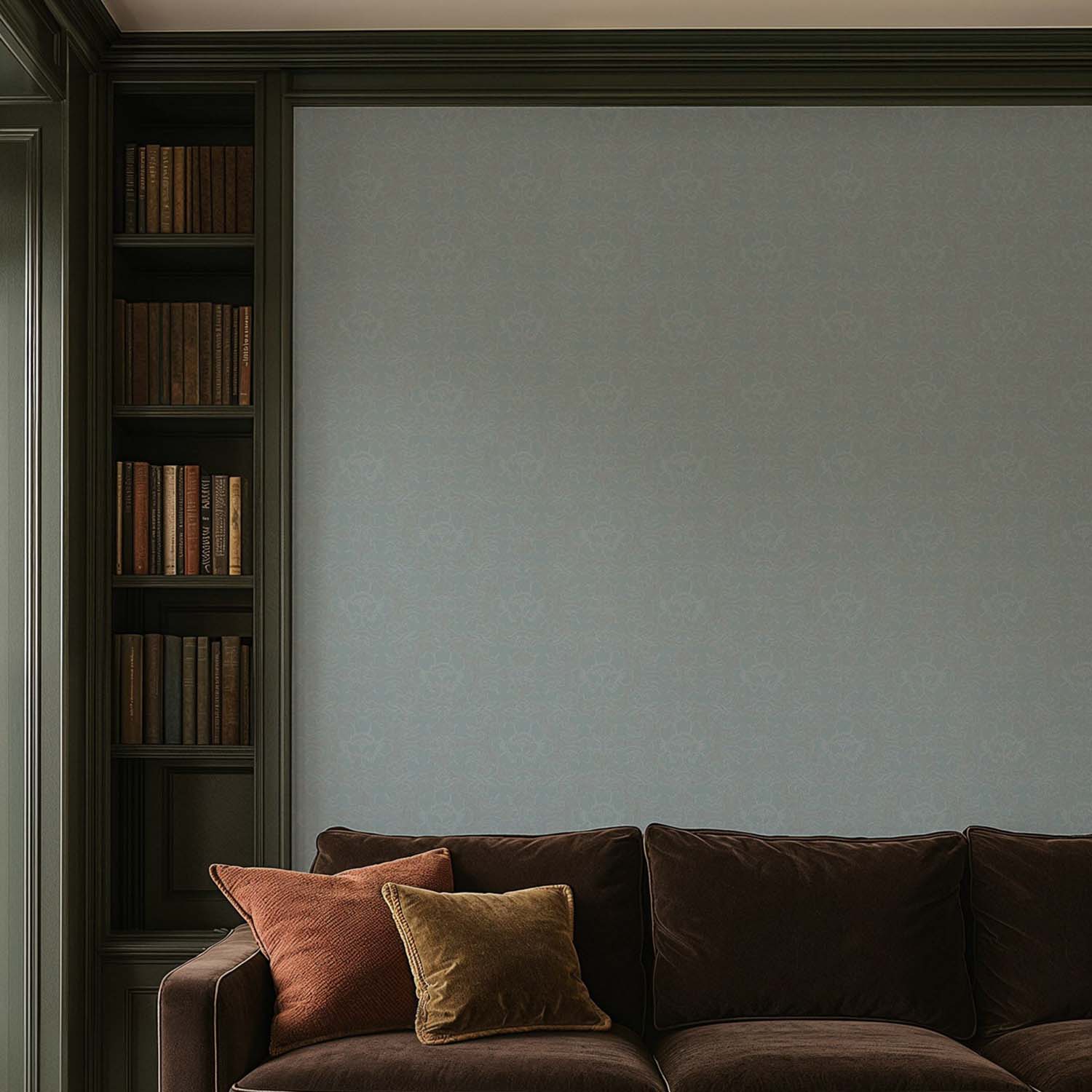 Mitchell Black Silken Poppy Wallpaper