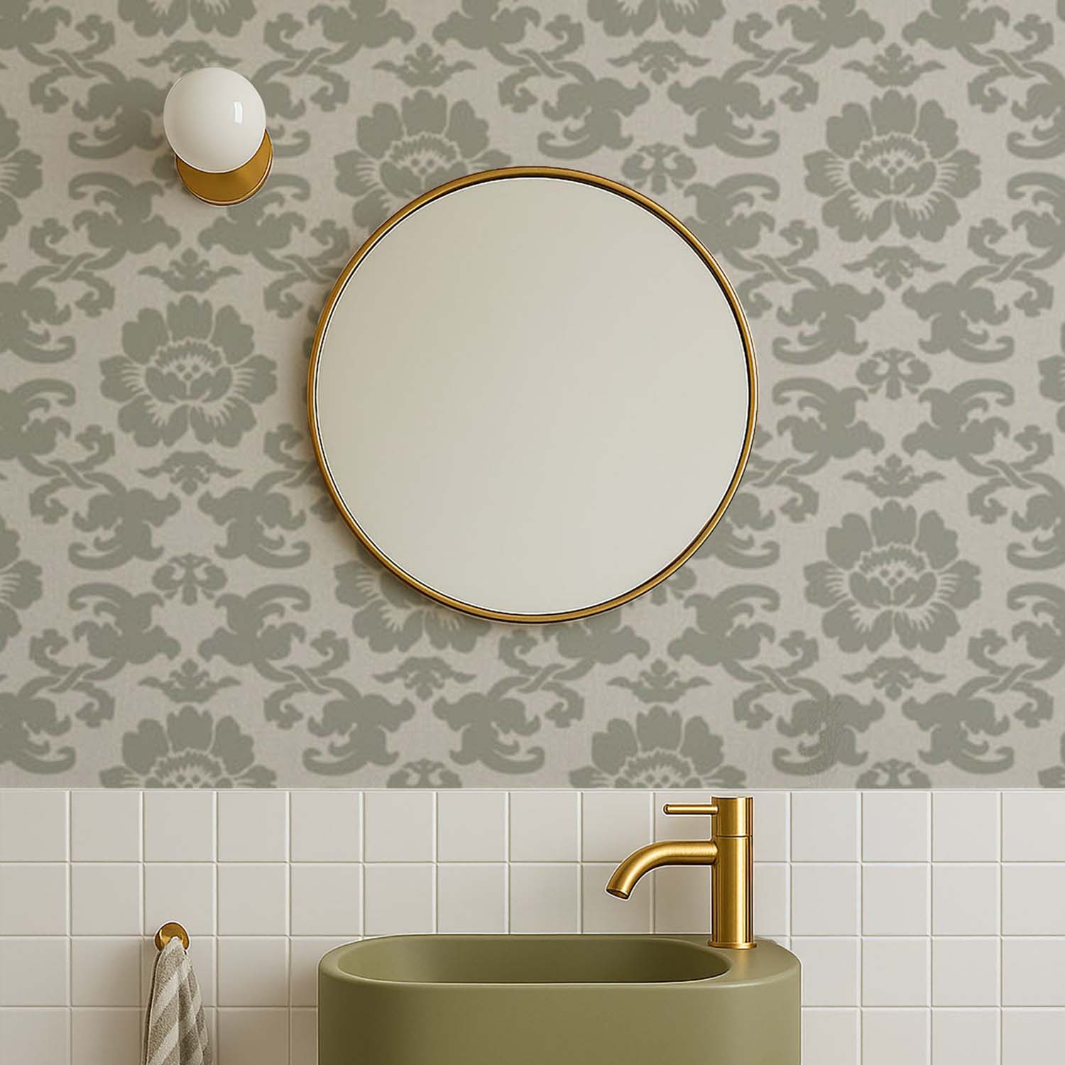 Mitchell Black Silken Poppy Wallpaper