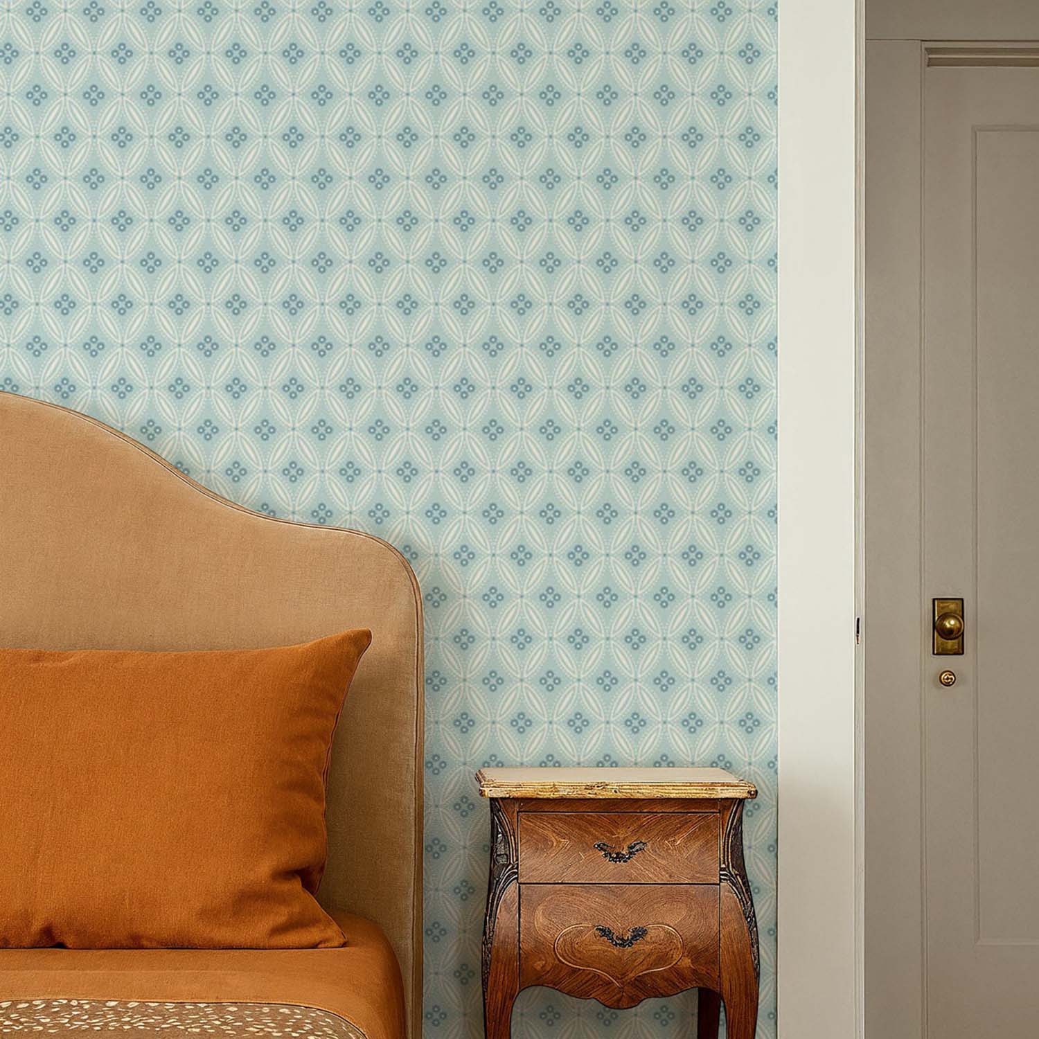 Mitchell Black Stone Lace Wallpaper