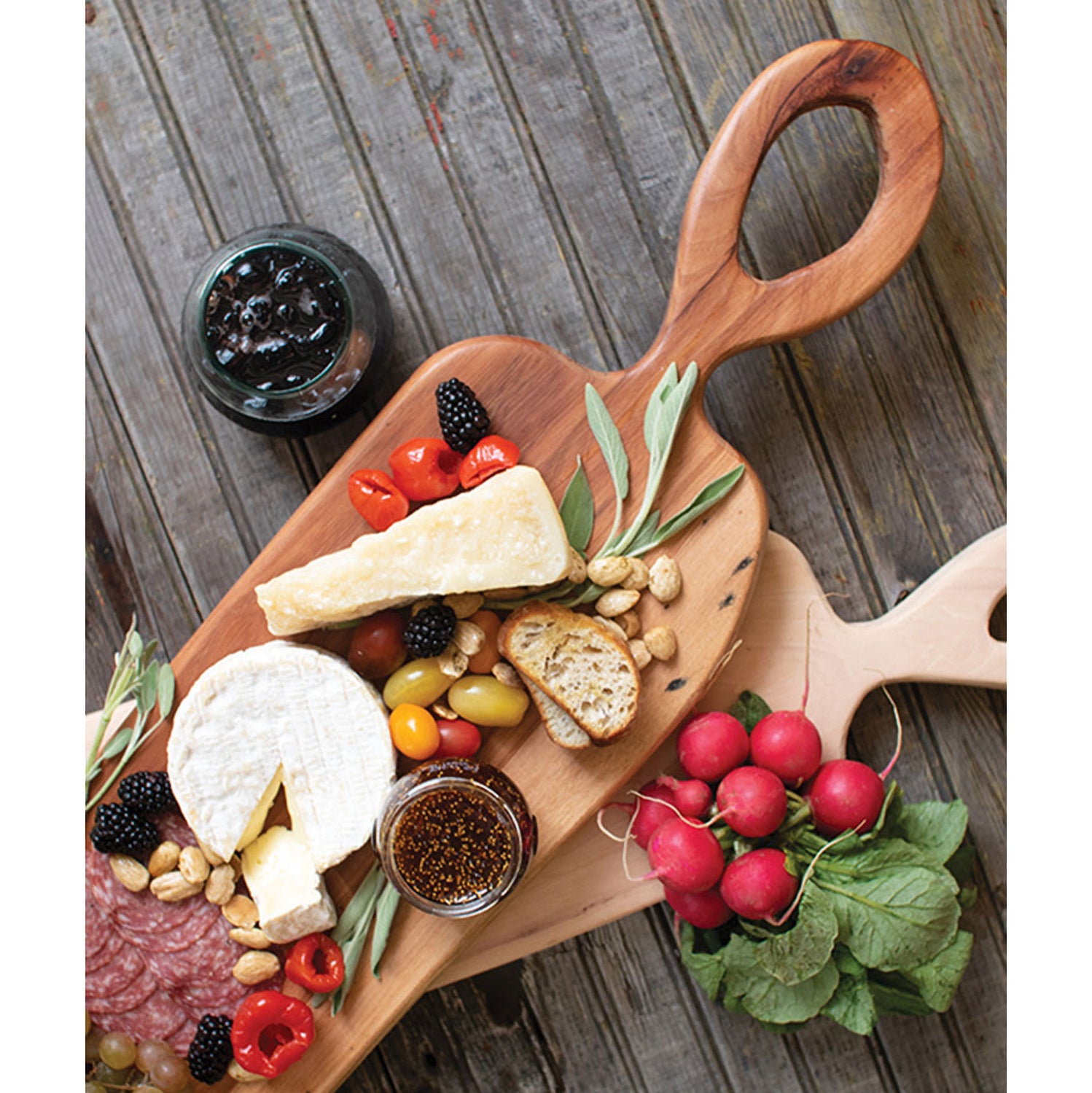 Pecan Charcuterie Board Paynes Gray