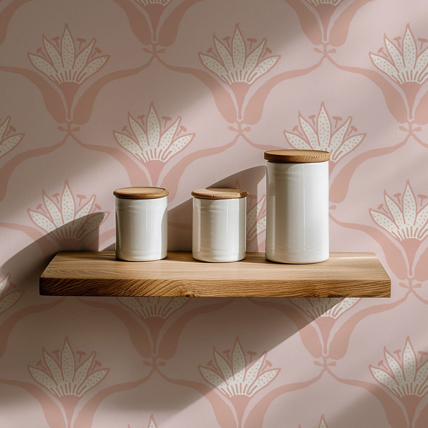 Mitchell Black Wallflower Wallpaper