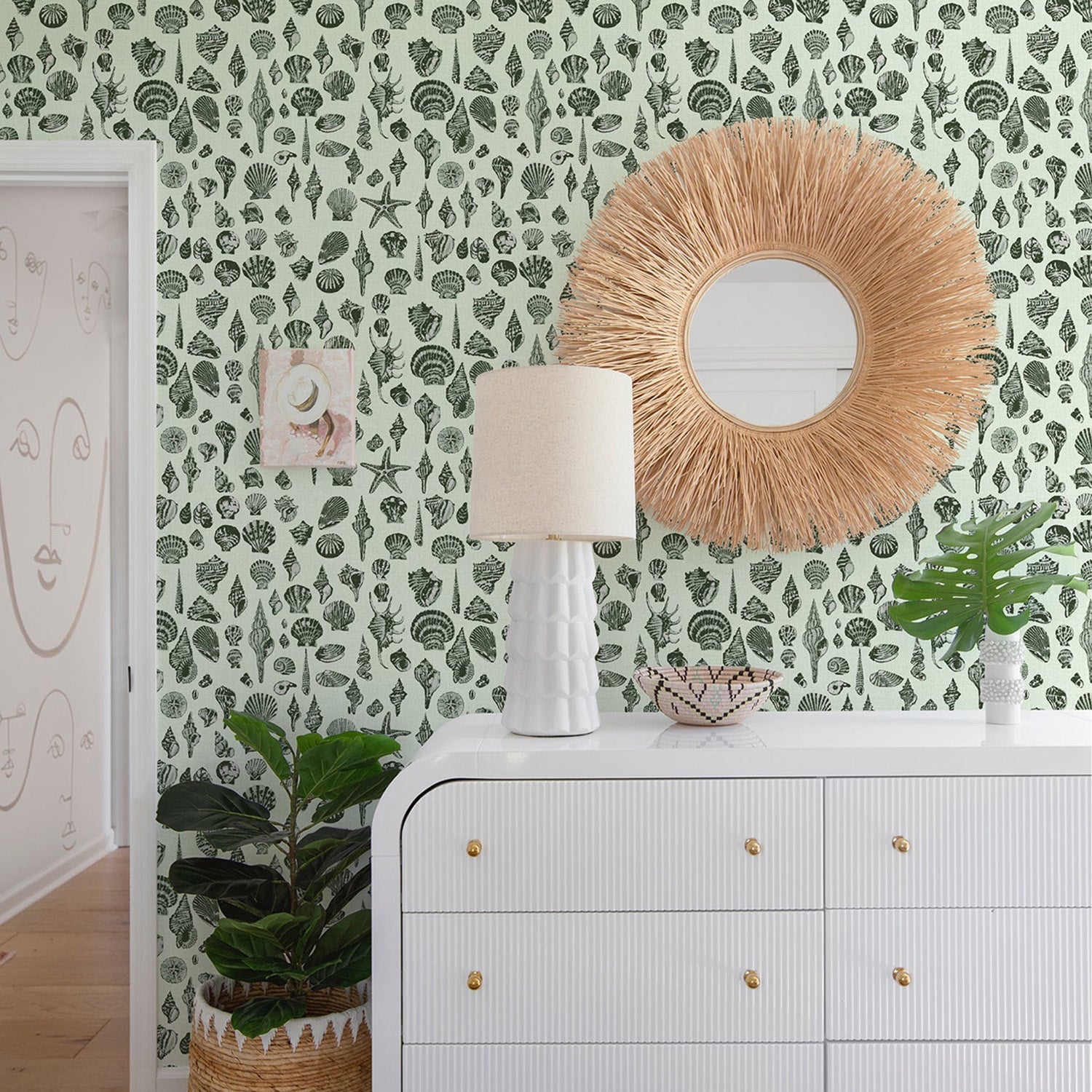 Mitchell Black x Megan Molten Lowcountry Love Shells Wallpaper