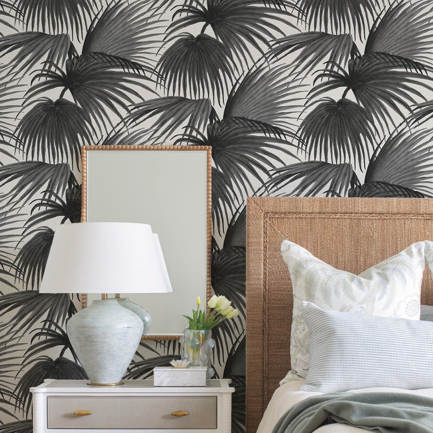 Mitchell Black x Megan Molten Pawley's Island Palms Wallpaper