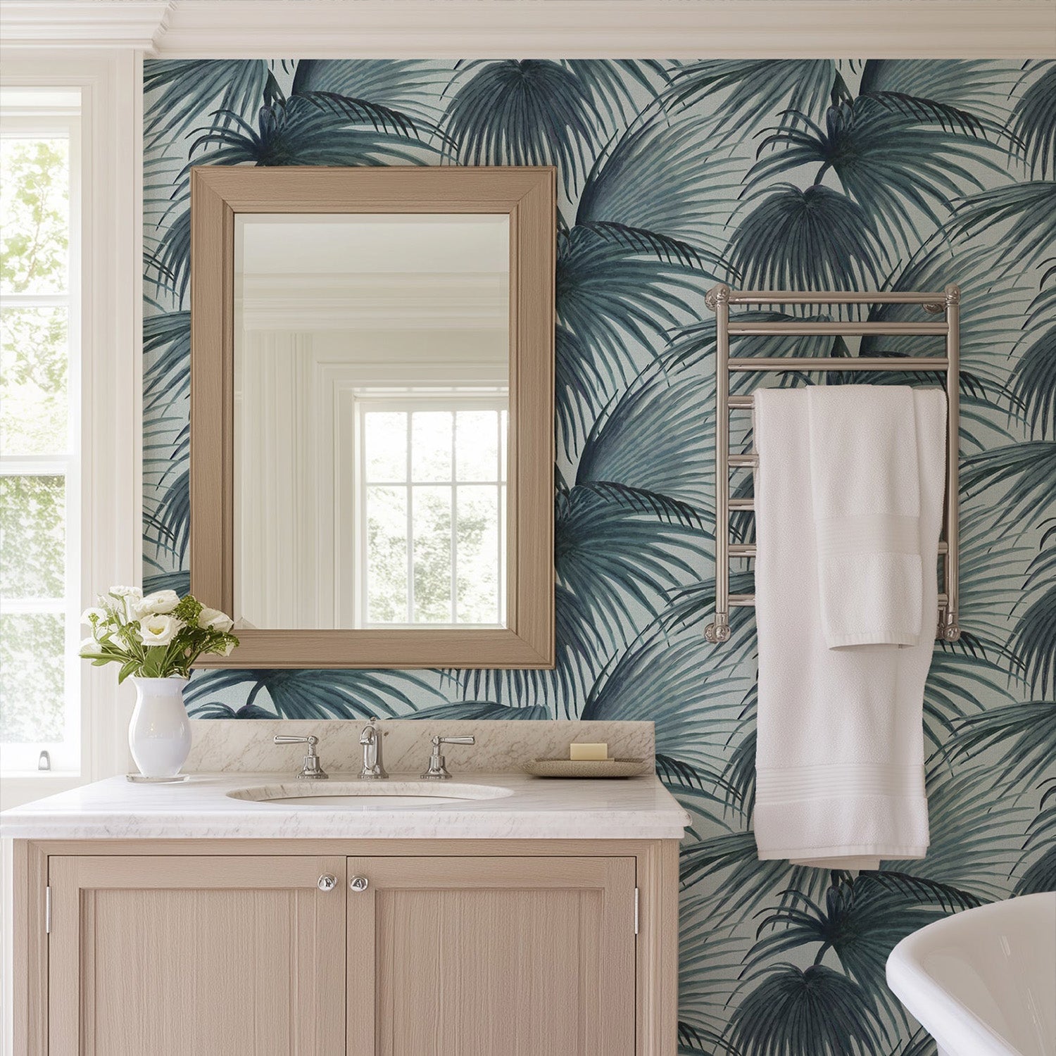 Mitchell Black x Megan Molten Pawley's Island Palms Wallpaper