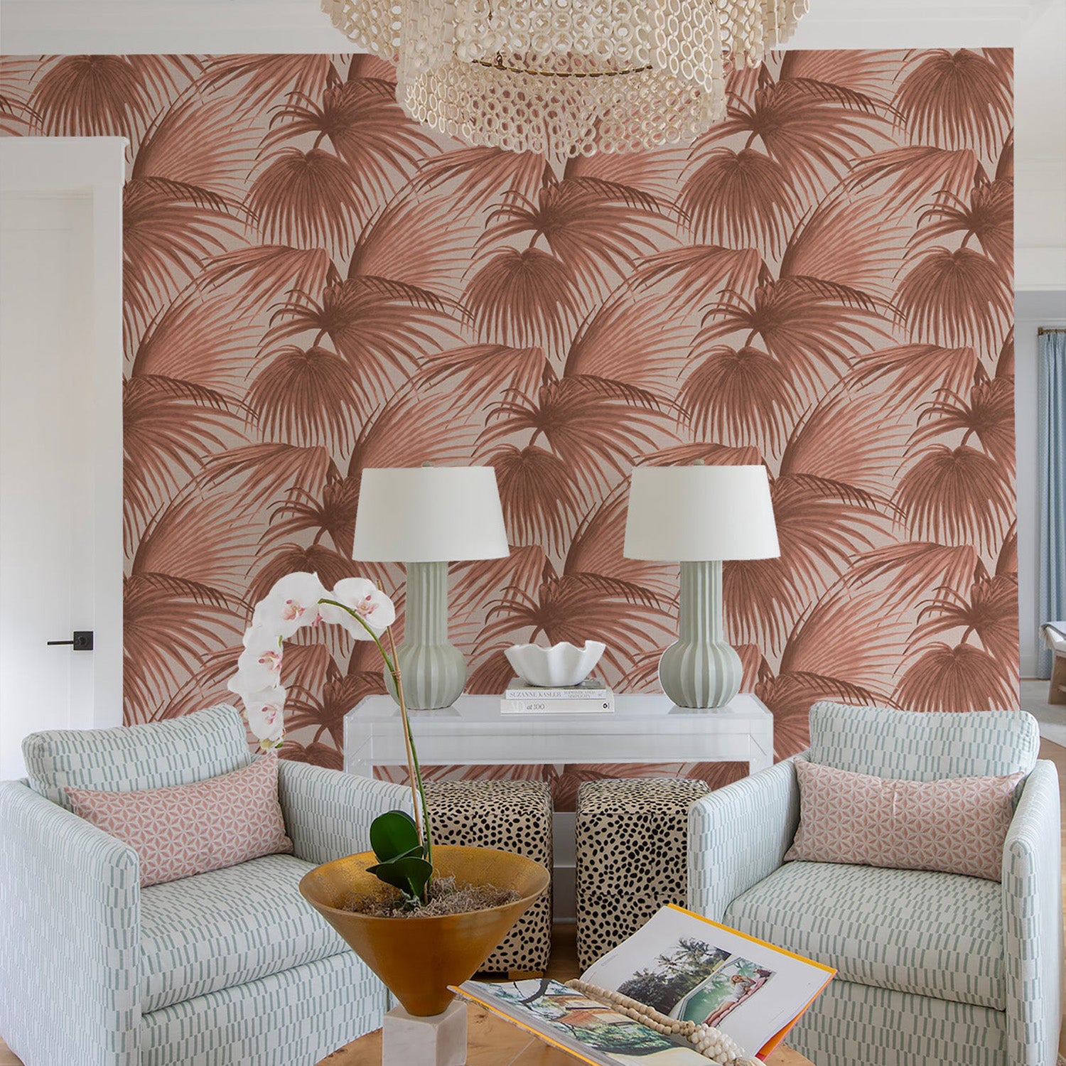 Mitchell Black x Megan Molten Pawley's Island Palms Wallpaper