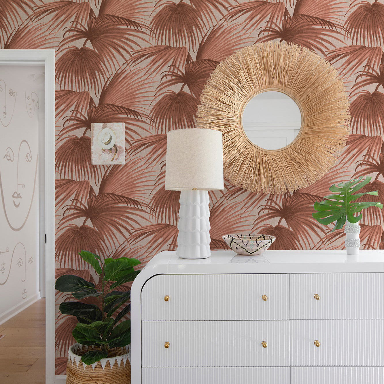Mitchell Black x Megan Molten Pawley's Island Palms Wallpaper