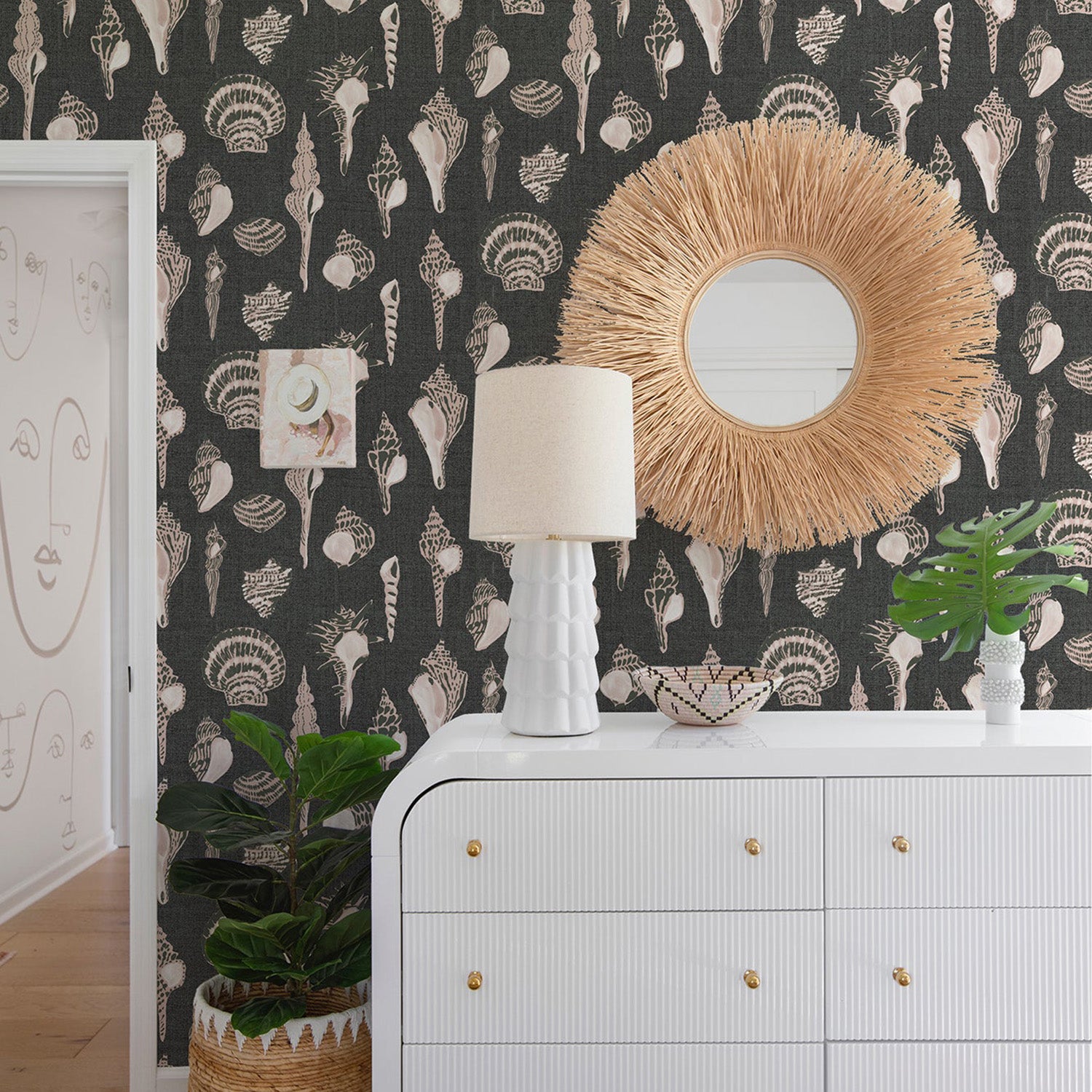 Mitchell Black x Megan Molten Sullivan's Island Shells Wallpaper