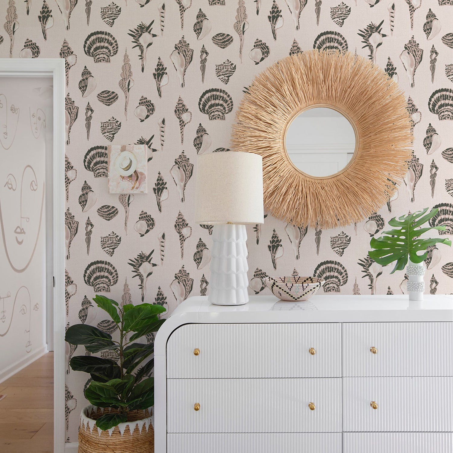 Mitchell Black x Megan Molten Sullivan's Island Shells Wallpaper