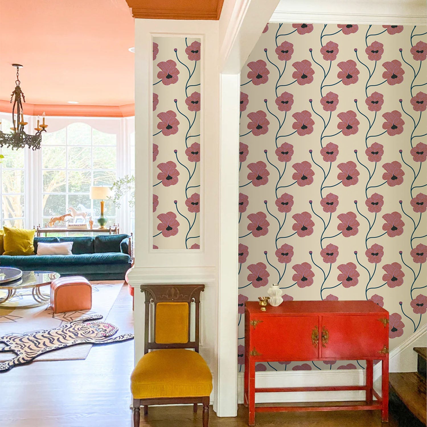 Mitchell Black x Natalie Papier Flourish Wallpaper