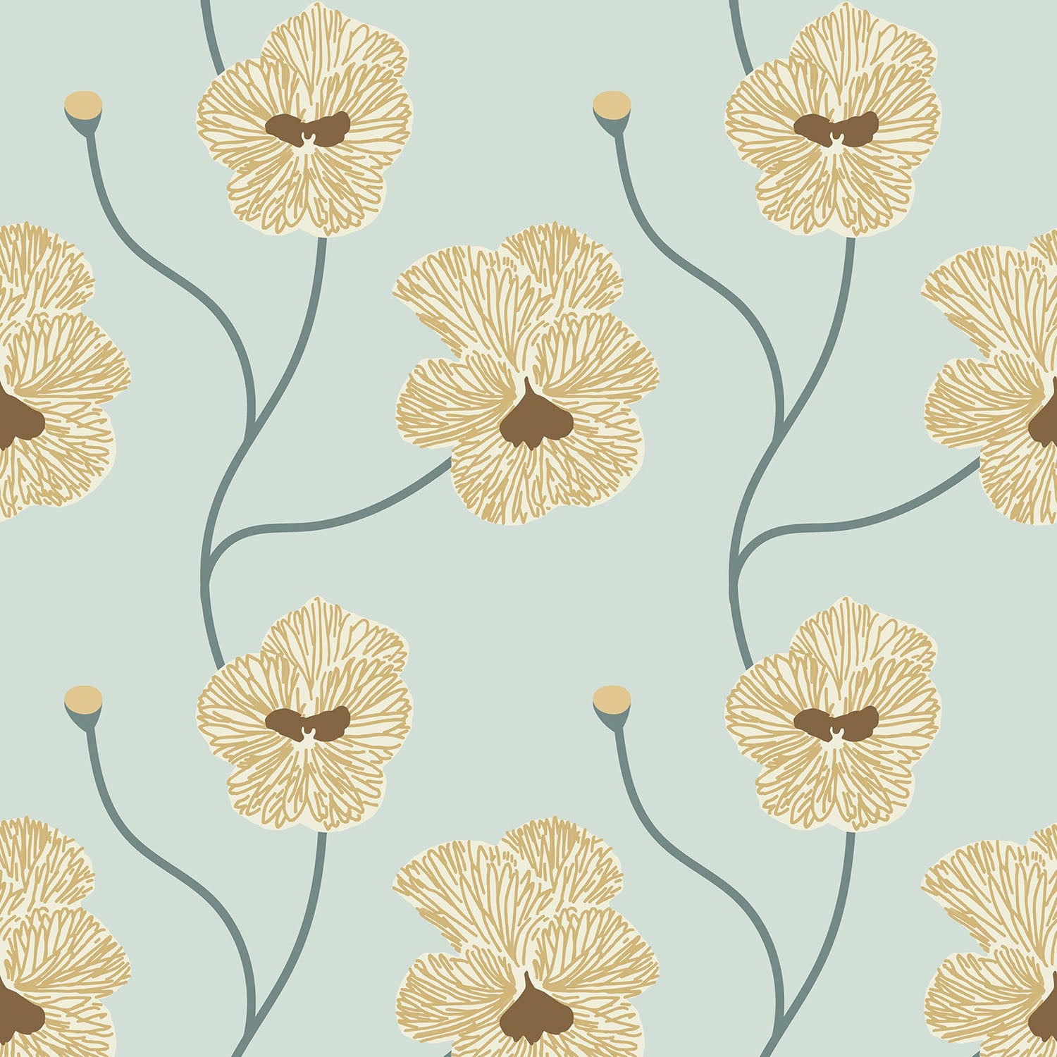 Mitchell Black x Natalie Papier Flourish Wallpaper