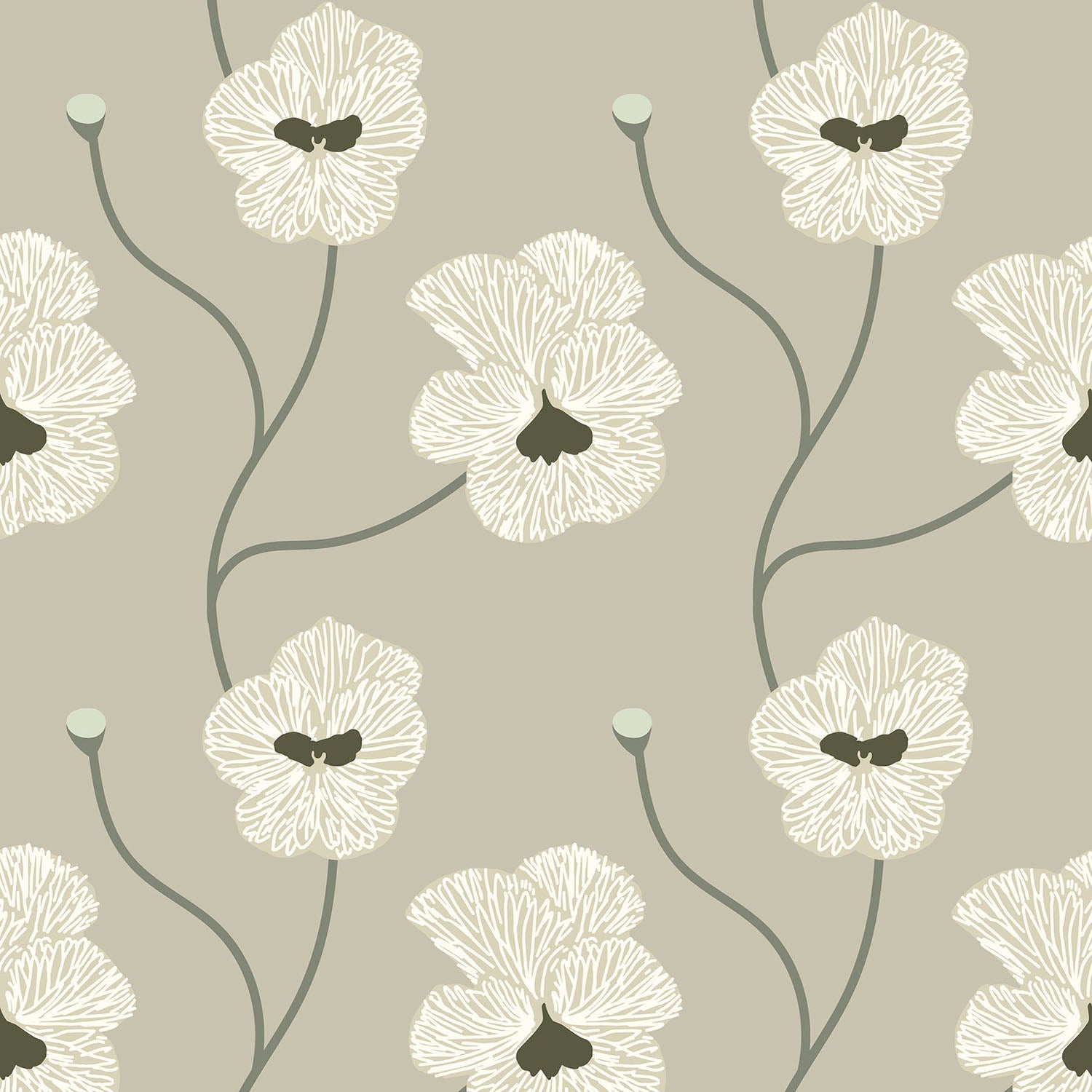 Mitchell Black x Natalie Papier Flourish Wallpaper