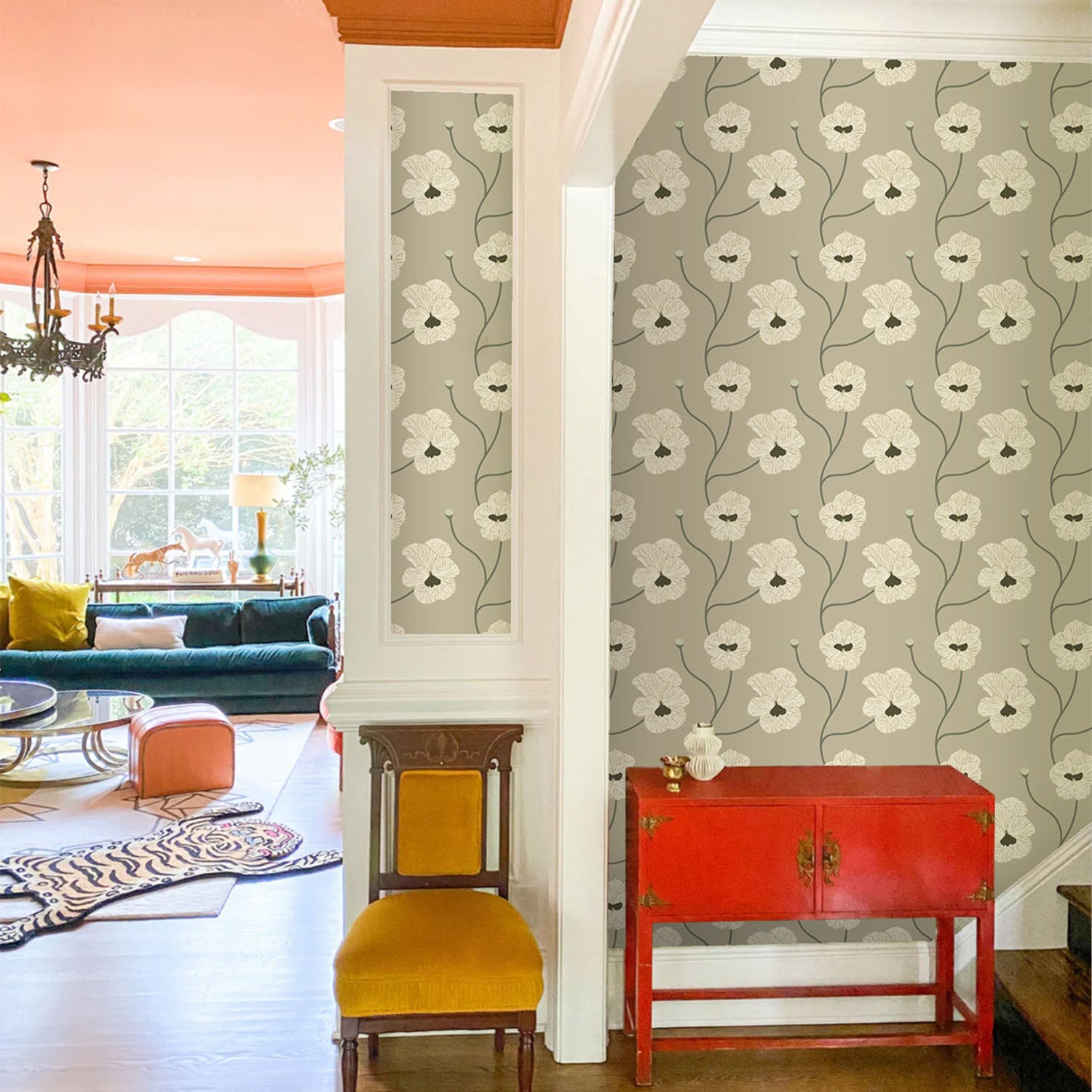 Mitchell Black x Natalie Papier Flourish Wallpaper