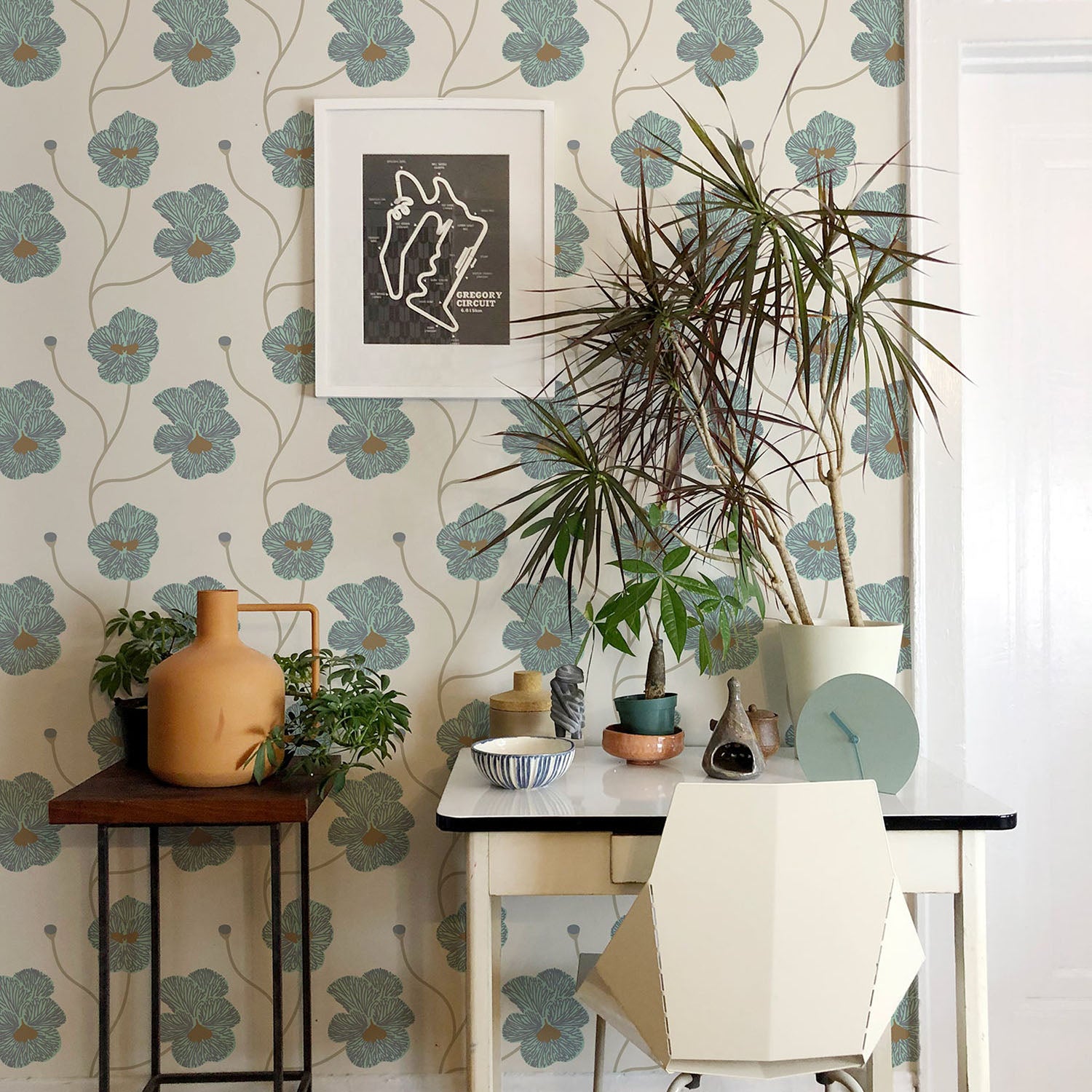Mitchell Black x Natalie Papier Flourish Wallpaper