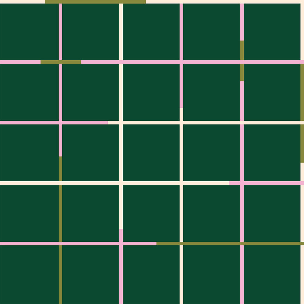 Mitchell Black x Poketo Grid Wallpaper