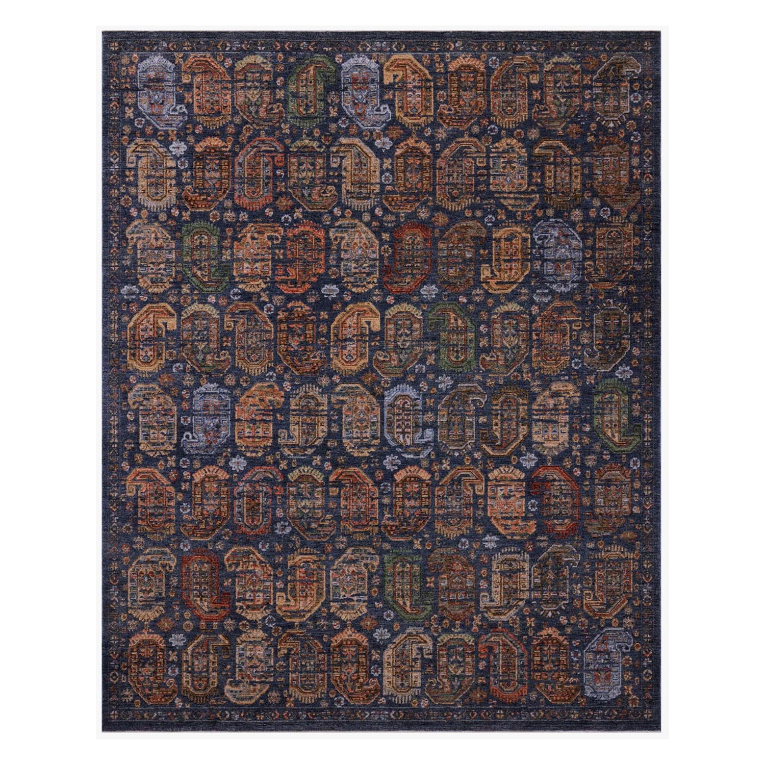 Loloi Winchester Navy/Multi Power Loomed Rug