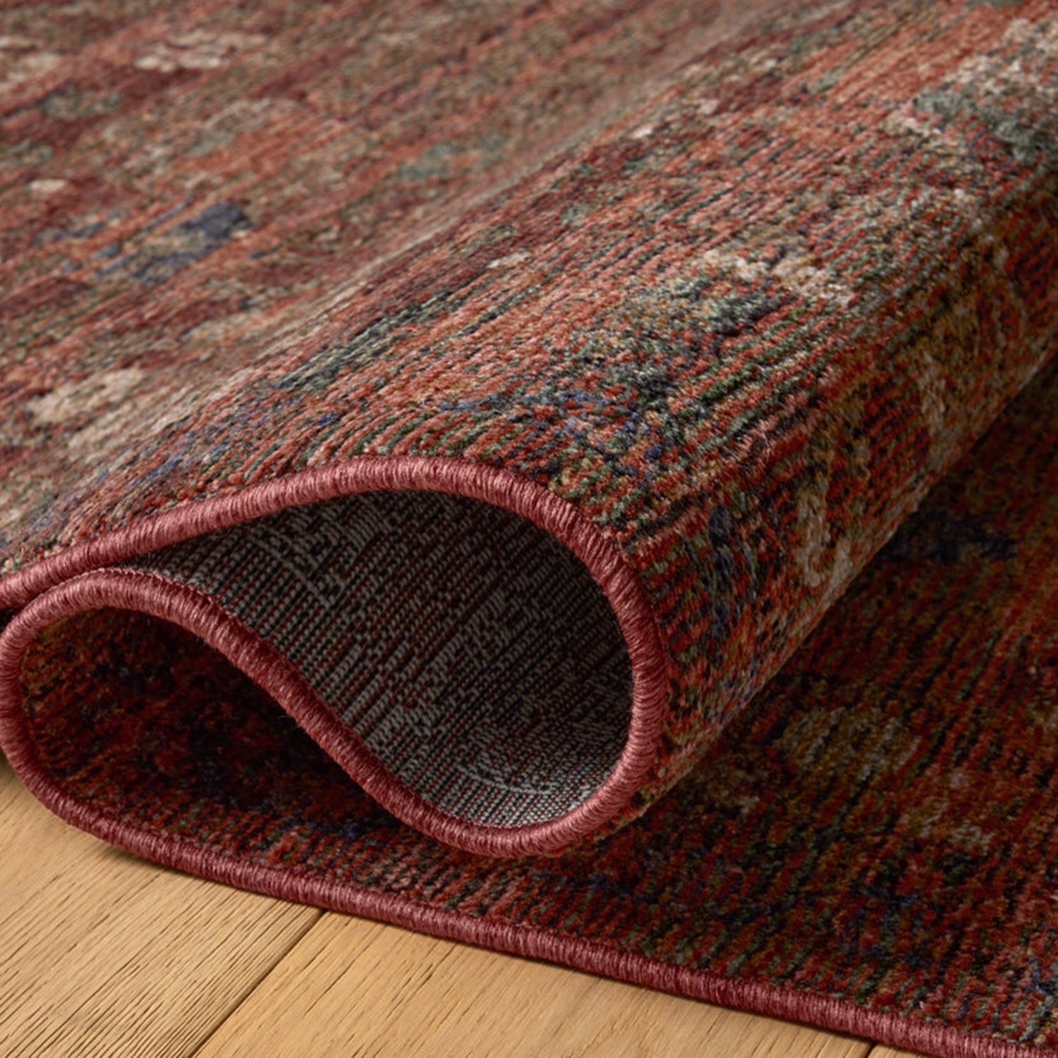 Loloi Winchester Ruby/Mushroom Power Loomed Rug