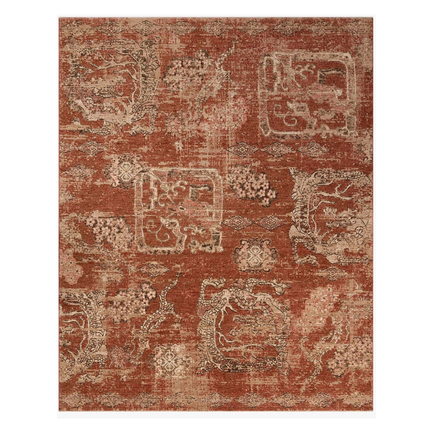 Loloi Winchester Brick/Beige Power Loomed Rug