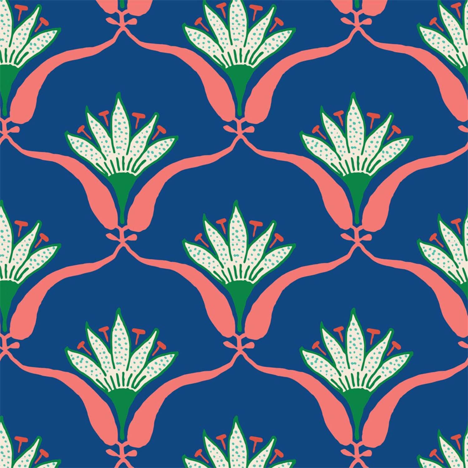 Mitchell Black Wallflower Wallpaper