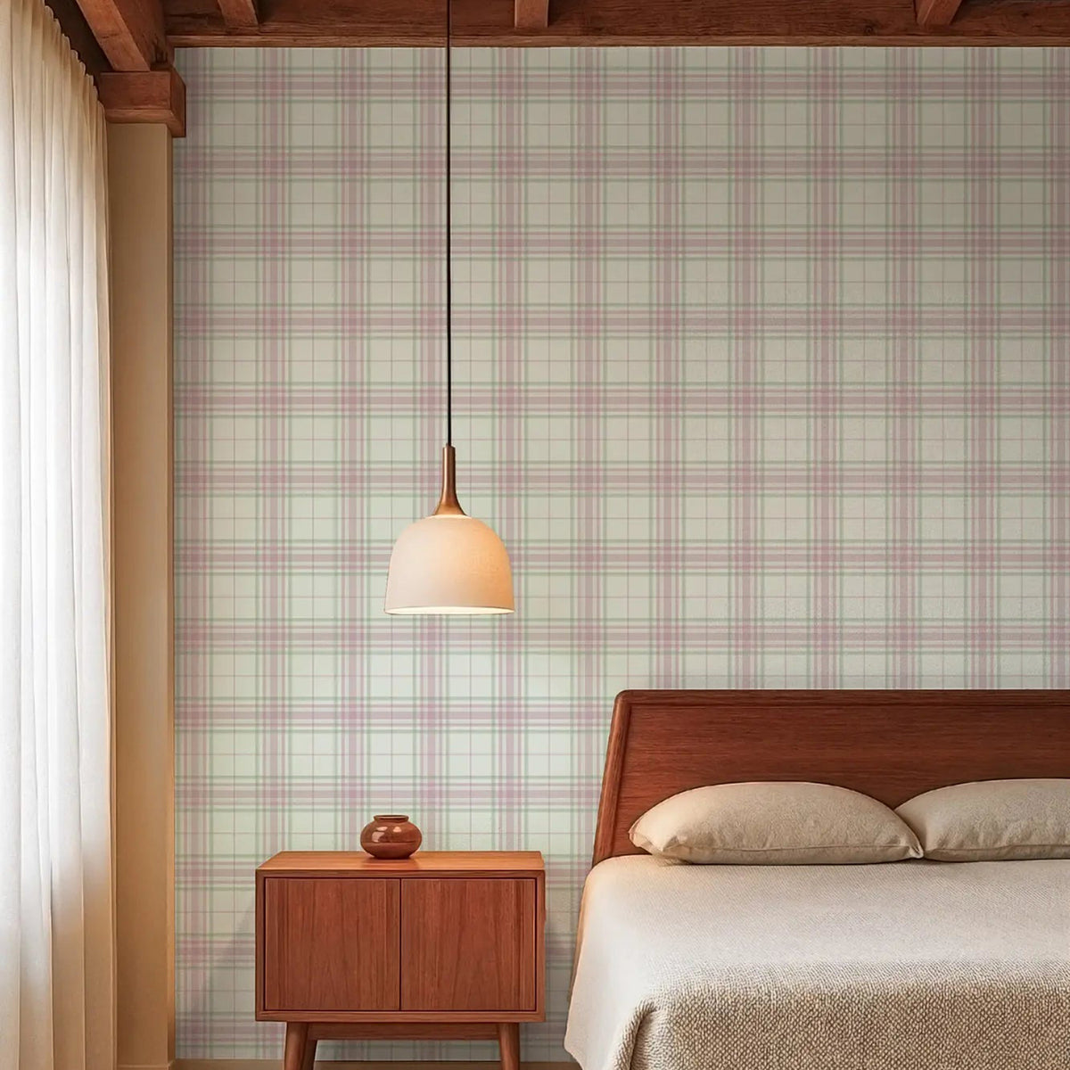 Mitchell Black Willow Pane Wallpaper