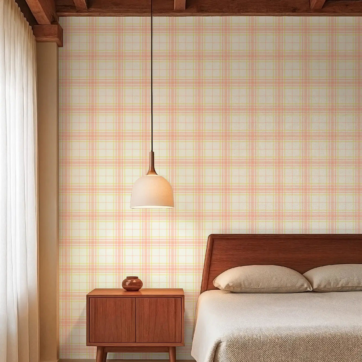 Mitchell Black Willow Pane Wallpaper