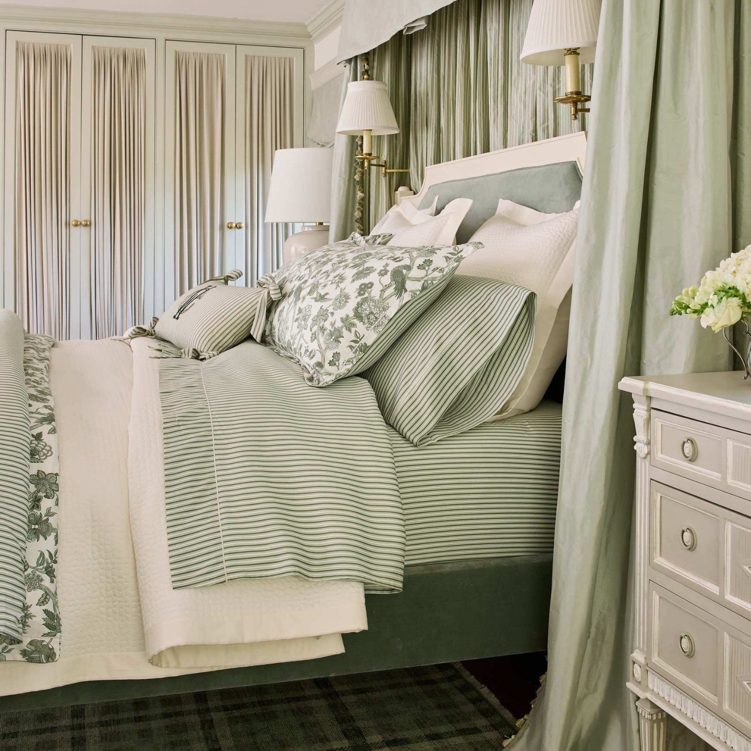 Peacock Alley x Caitlin Wilson Windsor Stripe Classic Printed Sheet Set
