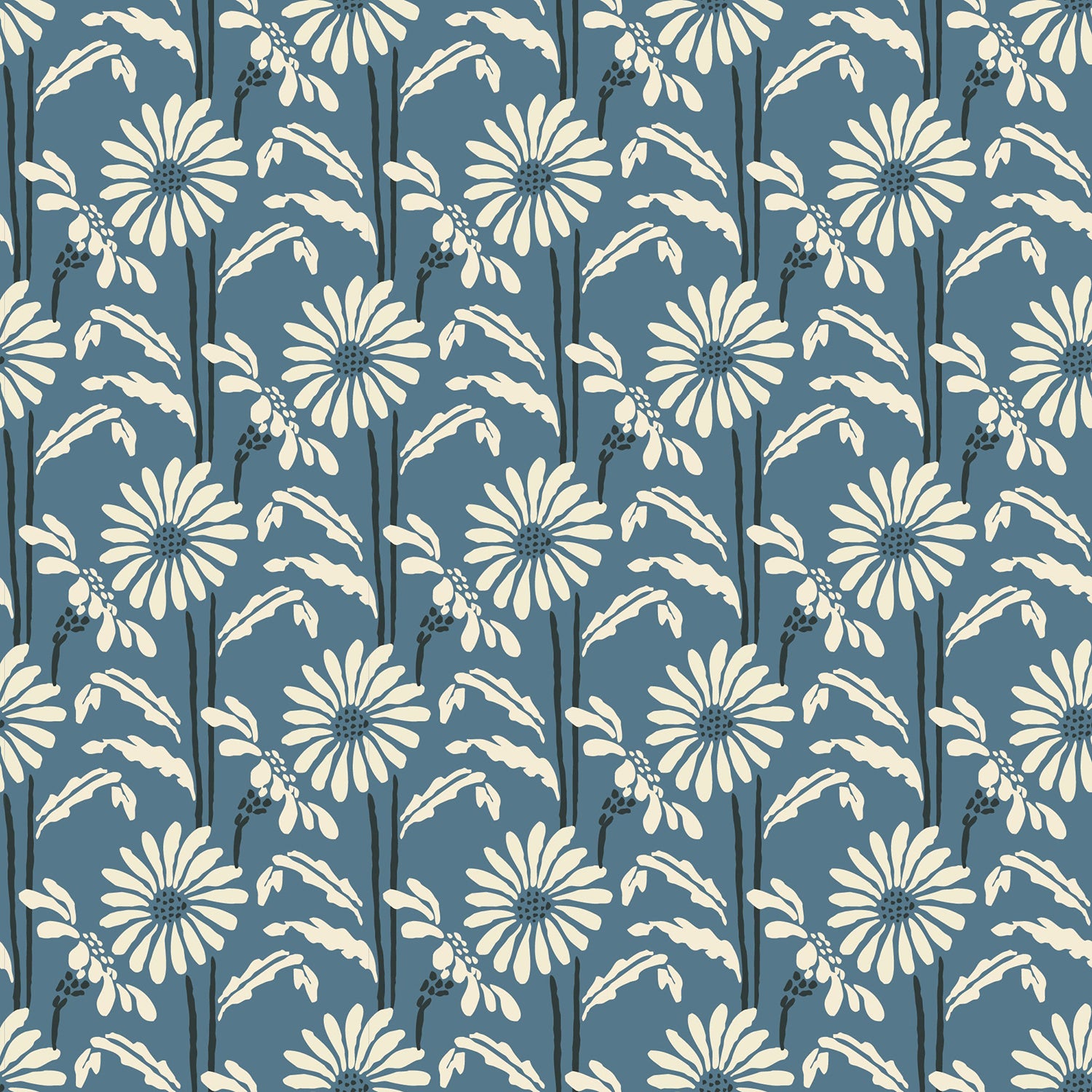 Mitchell Black Woodland Bloom Wallpaper