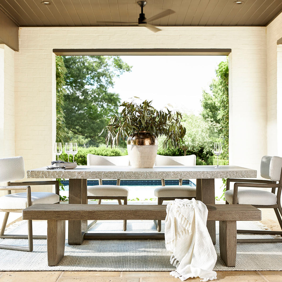 Bernhardt Exteriors Kona Outdoor Bench