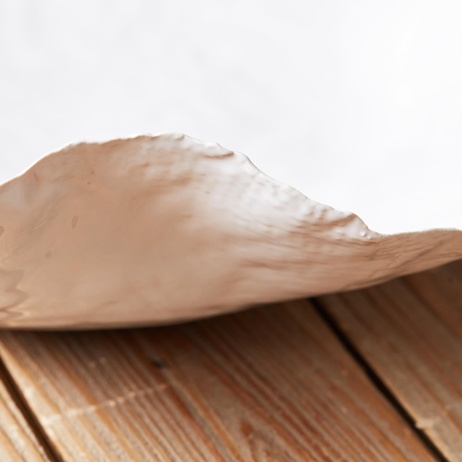 White Freeform Ceramic Bowl Set of 2