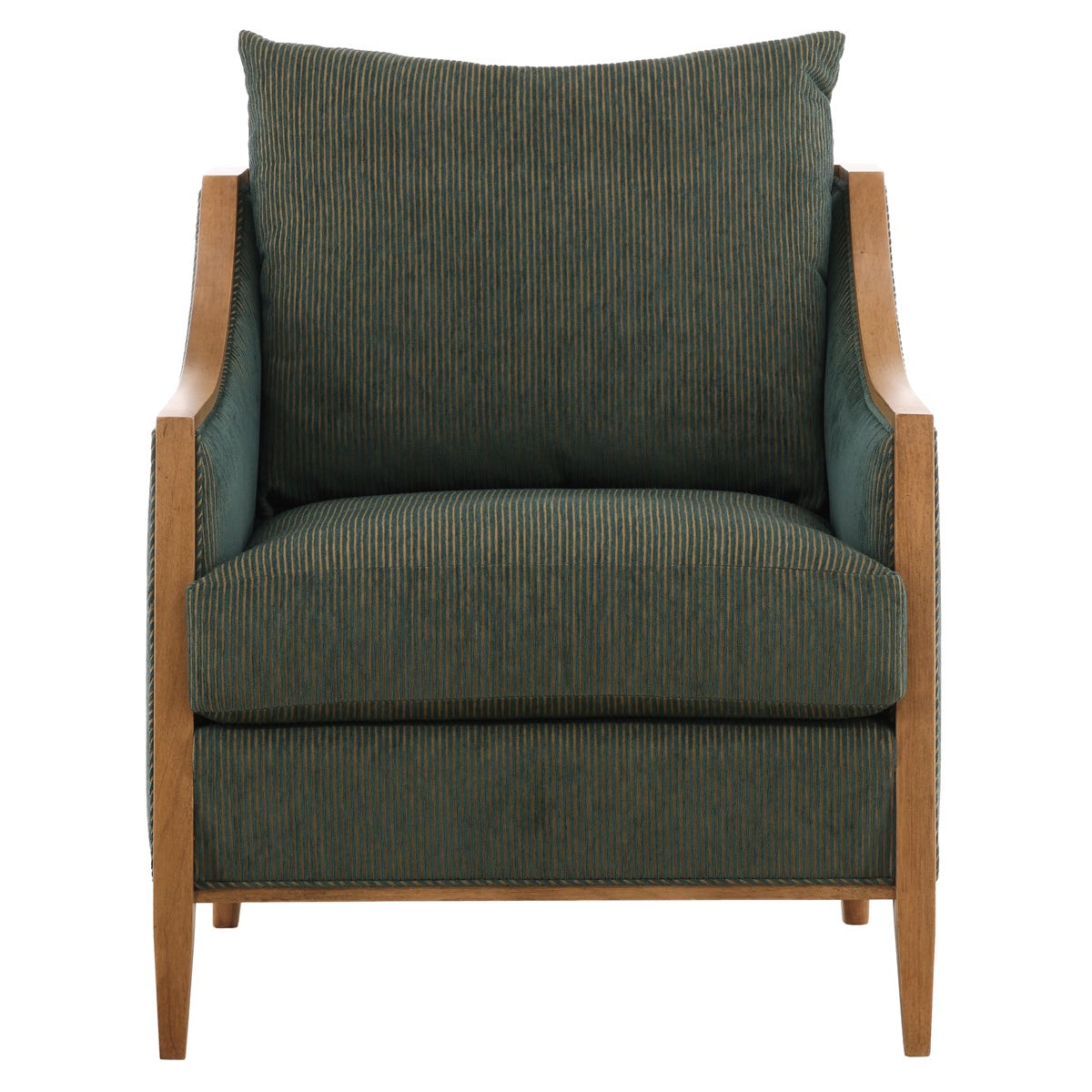 Vanguard Furniture Blakely Chair Ryan Dark Ivy Fabric/Latte Pre-Made Sample