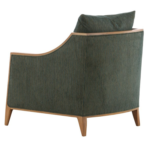 Vanguard Furniture Blakely Chair Ryan Dark Ivy Fabric/Latte Pre-Made Sample