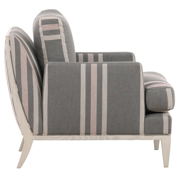 Vanguard Furniture Knole Chair Rupert Beach Fabric/Casablanca Pre-Made Sample