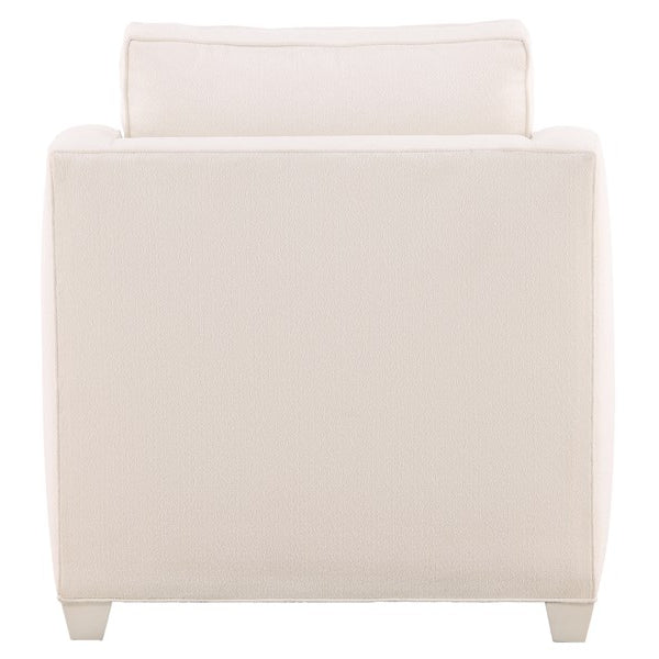 Vanguard Furniture Stanton Chair Kickoff Ivory Fabric/Tapered Leg/White Frost Pre-Made Sample