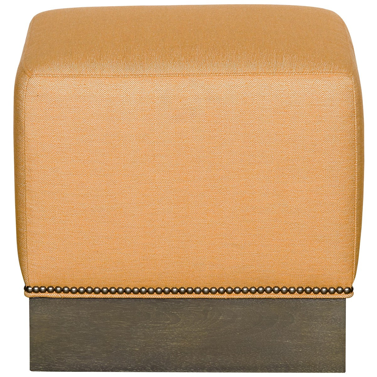 Vanguard Furniture Mulligan Flip Flop Mimosa/Woodcliff Finish/#9 Black Silver Nails Pre-Made Sample Ottoman