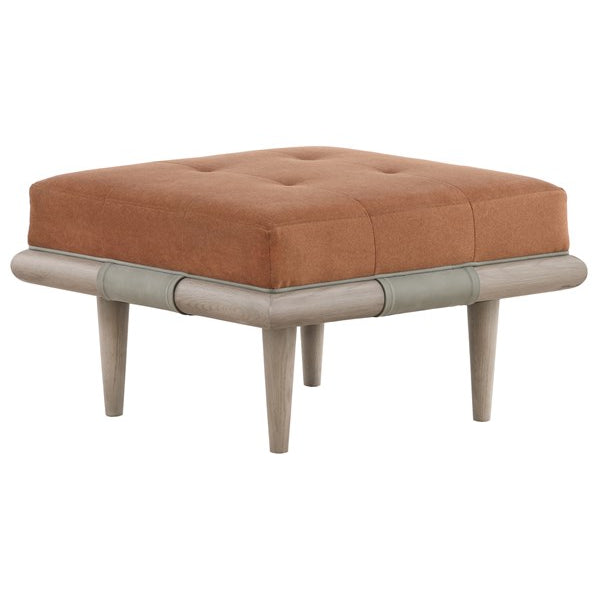 Vanguard Furniture Chatfield Ottoman Tetley Nugmeg Fabric Pre-Made Sample