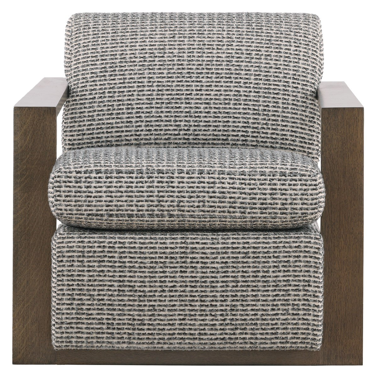Vanguard Furniture Troy Chair Crew Charcoal Fabric/Mocha Pre-Made Sample