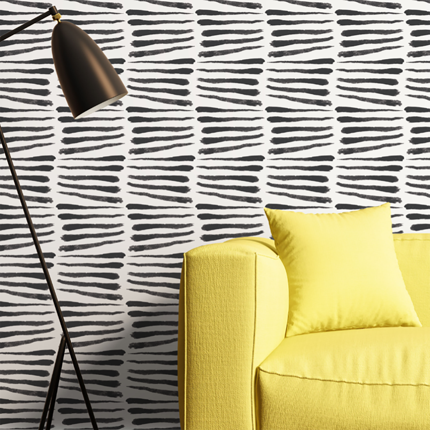 Mitchell Black Zebra Wallpaper