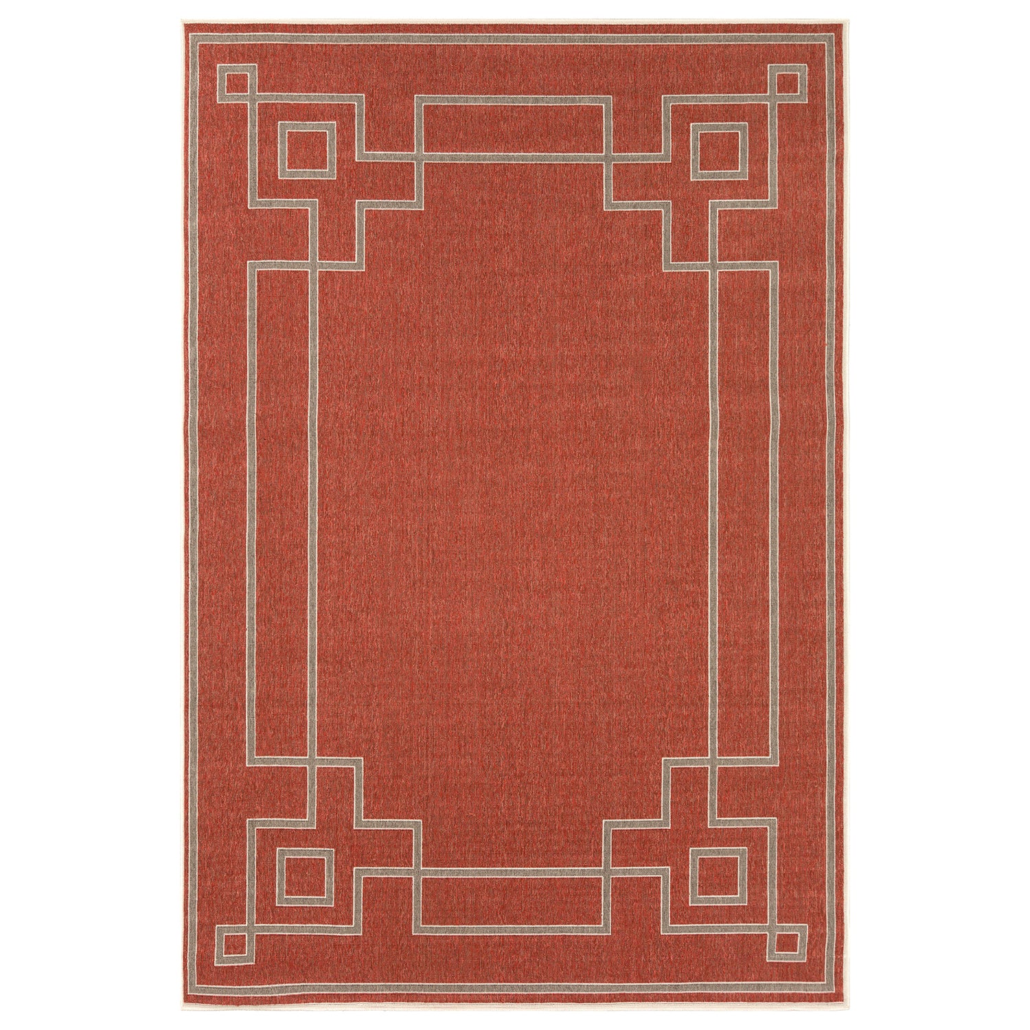 Livabliss Alfresco Frame Indoor/Outdoor Rug