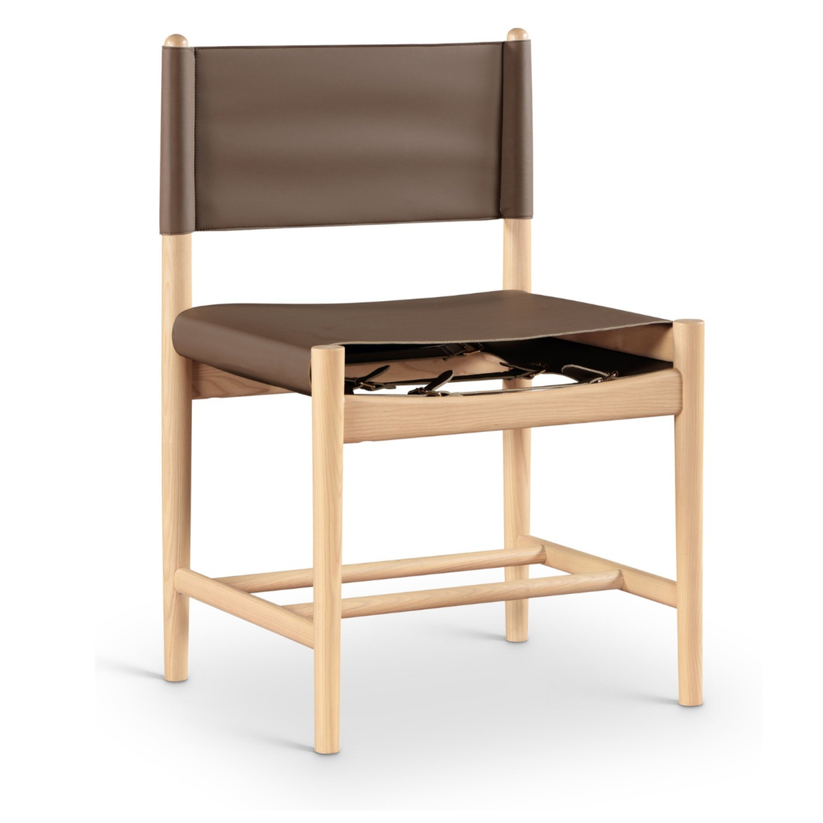 Rawlins Brown Vegan Leather Upholstered Dining Chair, Set of 2, primary product view