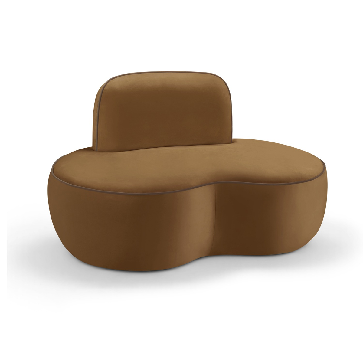 Swerve Saddle Velvet Upholstered Chair